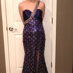 Purple gown